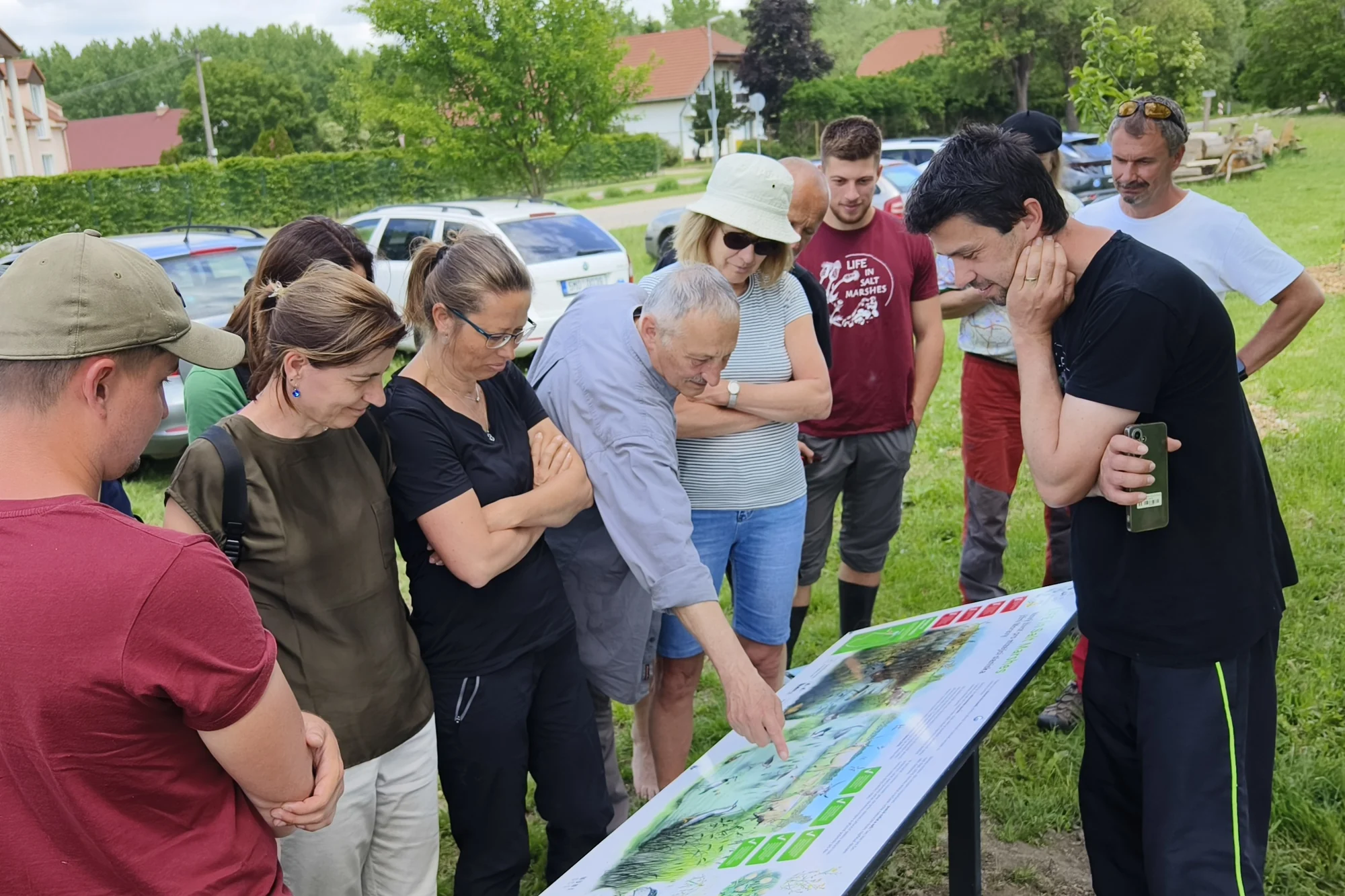 An information board at Slanisko Novosedly.